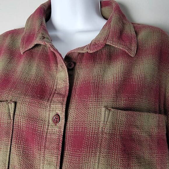 Mountain Khakis Stevie Flannel Shirt L Red Green Plaid Classic Fit 100% Cotton - Picture 2 of 10